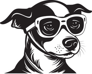 SkateDoggy Canine Skateboard Emblem Design Bark and Roll Skateboarding Dog Icon Symbol