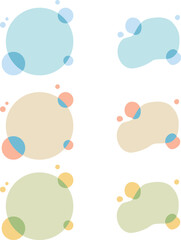 パステルカラーのフレーム