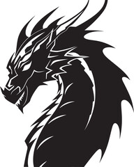 Roaring Protector Full Body Dragon Emblem Ethereal Dragon Mystical Dragon Logo
