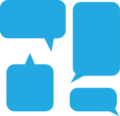 Talk element vector icon image