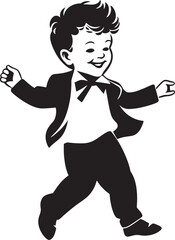 Playful Pal Vector Logo Design Smiling Sprite Happy Child Symbol