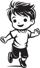 Sunny Smile Vector Logo Icon Giggle Buddy Happy Child Symbol