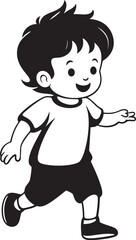 Fun Flicker Vector Logo Icon Happy Hug Playful Kid Symbol