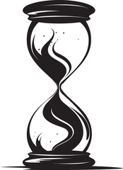 Infinite Moments Inked Hourglass Logo Icon Inked Sands Hourglass Symbol Design