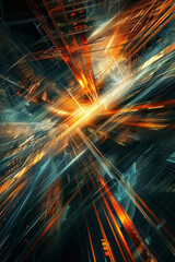 A dramatic abstract digital theme background
