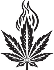 Fototapeta premium Pot Palace Cannabis Emblem Design Ganja Genesis Herbal Icon Symbol