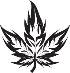 Weed Wisdom Vector Marijuana Leaf Iconic Emblem Pot Palace Cannabis Emblem Design