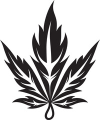 Pot Palace Herbal Emblematic Emblem Ganja Genesis Vector Marijuana Leaf Icon Emblem