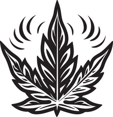 Pot Palace Cannabis Emblematic Design Blissful Bud Marijuana Leaf Emblem