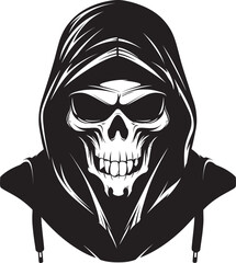 Shades of Darkness Stylish Sunglasses Emblem Reapers Ray Bans Vector Emblematic Symbol