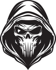 Shade Reaper Sunglasses Vector Icon Design Grim Shades Reaper Logo with Sunglasses