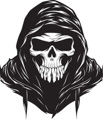 Sunglassed Scythe Stylish Sunglasses Vector Icon Reaper Chic Sunglasses Emblematic Reaper