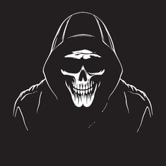 Cool Reaper Sunglasses Emblematic Symbol Reapers Shades Stylish Vector Icon