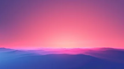 Rolgordijnen Purple Gradient Sunset Sunrise Background. Minimalist Sky Pattern Backdrop, Vibrant Colorful Wallpaper, Digital Web Graphic Concept,  © Jensen Art Co