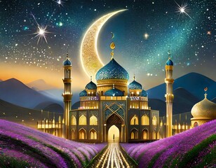 bakrid eid al adha festival sparkle background design - obrazy, fototapety, plakaty