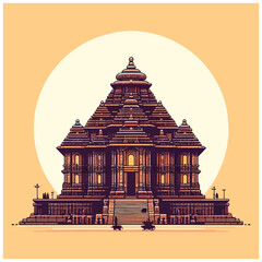 Sun temple (5) - obrazy, fototapety, plakaty