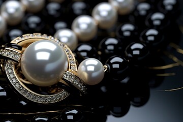 Elegant Pearl Accessories for Black Dress