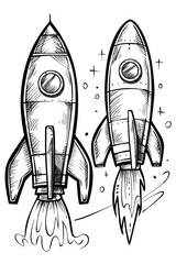 30 Rocket Coloring Pages (Free PDF Printables)