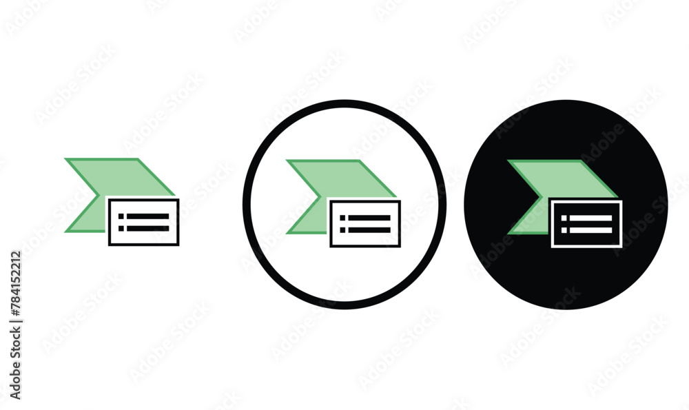 Fototapete icon smartart box black outline for web site design and mobile dark mode apps vector illustration on