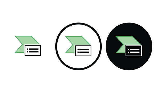 icon SmartArt box black outline for web site design 
and mobile dark mode apps 
Vector illustration on a white background