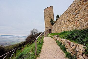 Hilltop Medieval Village in Tuscany, Italy