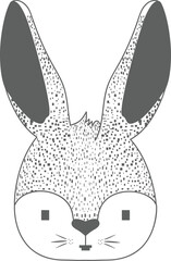 Rabbit vector illustration drawing