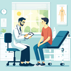 Obraz na płótnie Canvas medical check up illustration