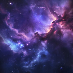 Obraz na płótnie Canvas Genesis - The Birth of Star in the Formative Stages of a Nebula