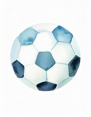 Baby bedroom watercolor sports images football ball