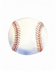 Baby bedroom watercolor sports images baseball ball