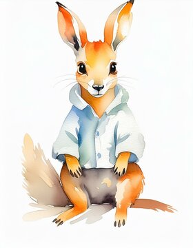 Baby Room decor Animak Watercolor