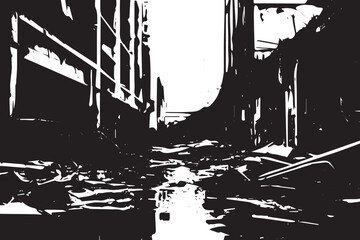 Weathered Elegance, Urban Decay Chronicles, Concrete Dreams, Worn Patina, Faded Splendor, Artwork, multilayer grunge texture whisper, worn imagination, blueprint soft melodies of time, paper and ink.