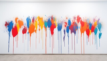 background with colorful splashes