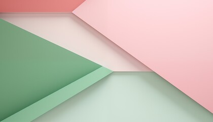 abstract pastel green and pink colorful background with lines