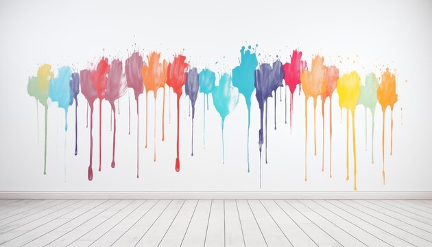 background with colorful splashes
