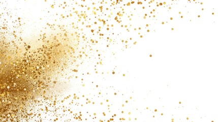 Fototapeta na wymiar Festive Gold Glitter Scatter 
