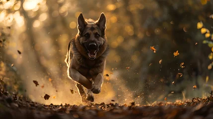 Fotobehang german shepherd dog © oksun