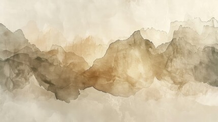 A Textured Watercolor background in Beige, Cream, and Brown, Abstract earthy Boho in Linen and Wash,wallpaper,website background,graphic design