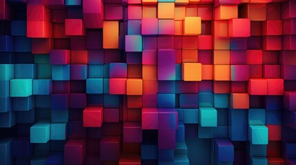 Vector Abstract Seamless Squares Background