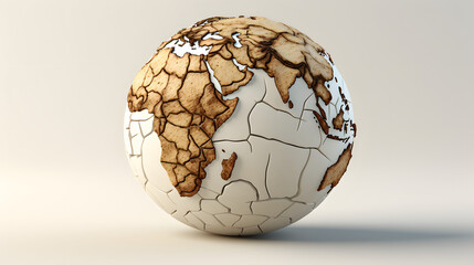 Dry Cracked Earth Dry Icons 3d