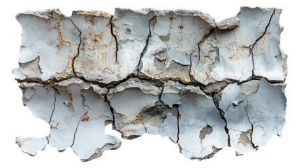 Cracked and damaged white wall texture background