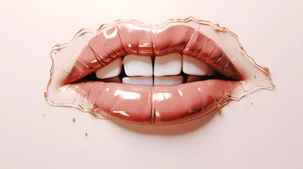 Foto op Plexiglas Parched lips dry icon 3d © arnanda