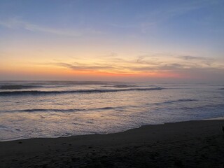 sunset on the beach