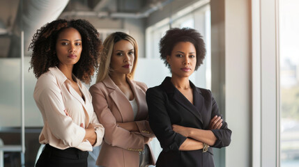 Women working across diverse professional fields contribute invaluable expertise and insights to their respective industries - obrazy, fototapety, plakaty