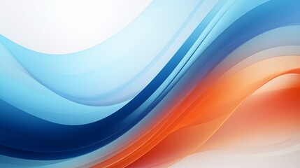An ultra-HD image showcasing the intricate details of a gradient wave abstract background, with harmonious blends of blue and orange hues.