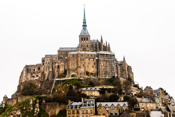 Mont saint michel, France - April 25 2013: Mont Saint Michel in Normandy France