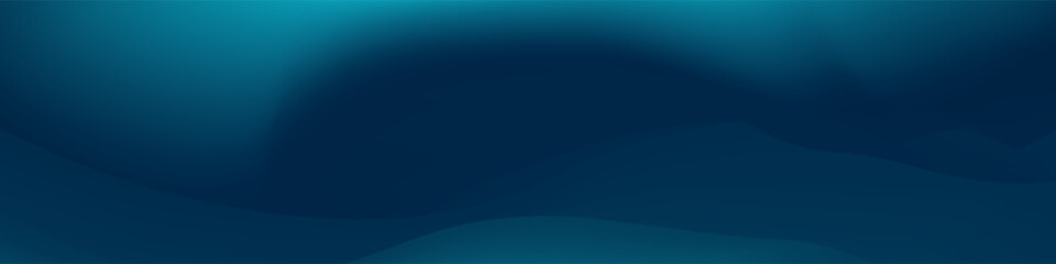 Gradient blurred banner in shades of dark green. Ideal for web banners, social media posts, or any design project that requires a calming backdrop