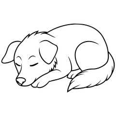 vector illustration of a cartoon dog