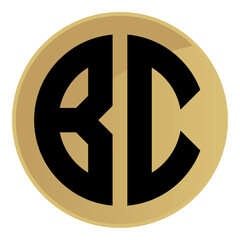 Initial BC Logo Circlular Design