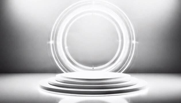 empty stage with spotlight